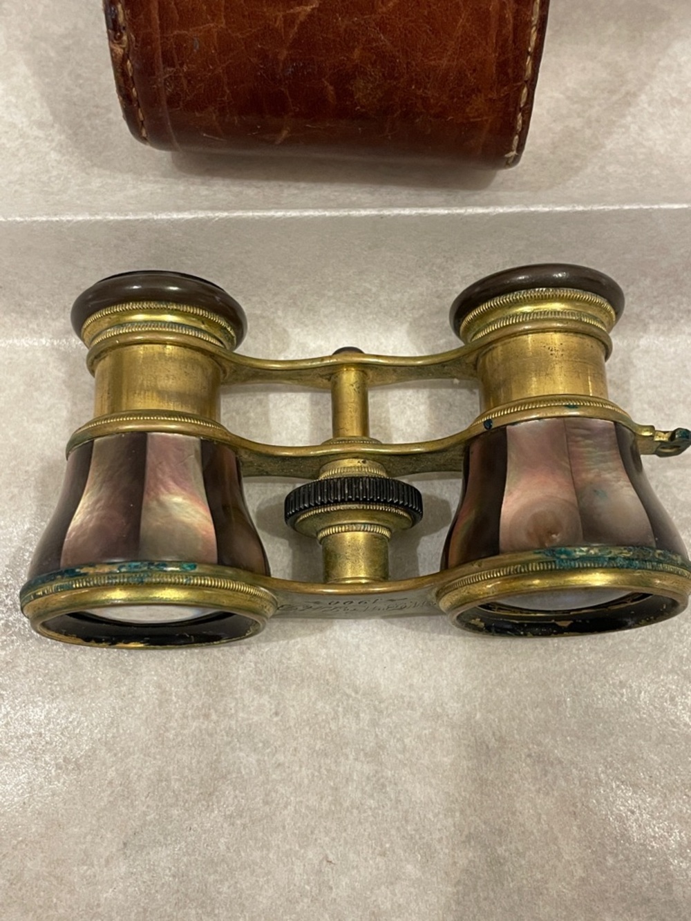 Mother-of-Pearl Brass Opera Glasses
